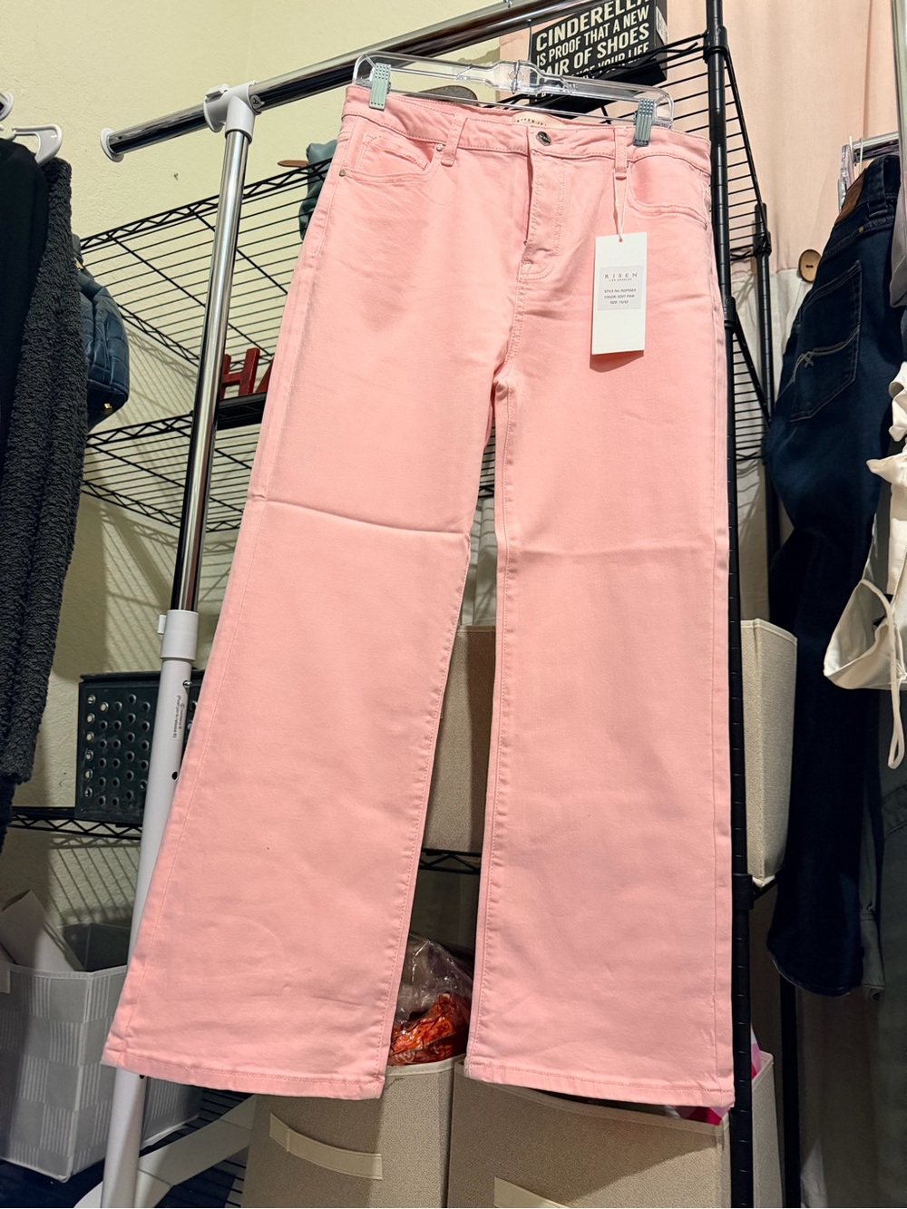 Risen Size 15/32 Pink Wide Leg Jeans NWT – Pretty in Pink 💕